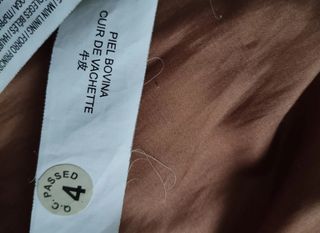 Chaqueta de piel bovino