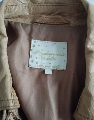 Chaqueta de piel bovino