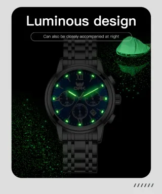 Reloj OPK Hombre Plata y Blanco