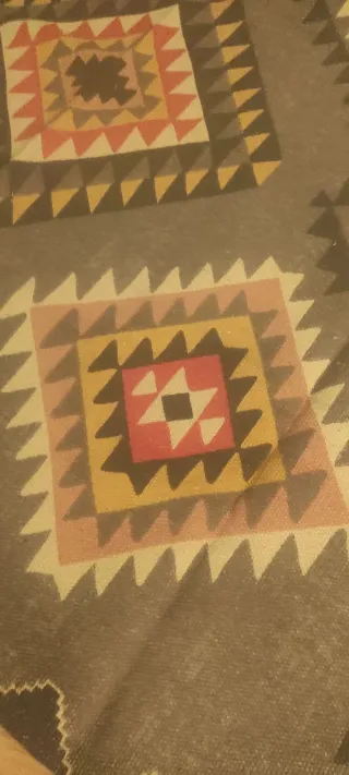 Tappeto in Cotone Design Geometrico 176x120cm