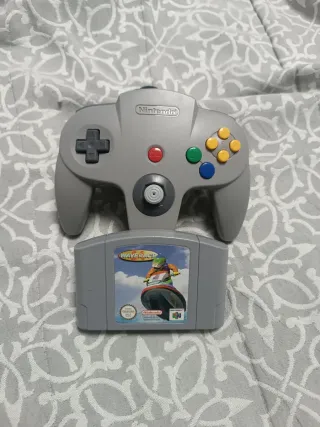 Mando N64 + Wave Race 64. Nintendo 64