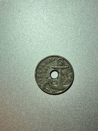 Moneda 50 Céntimos España 1963