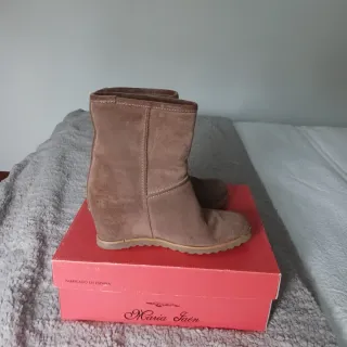 Botín Serraje Taupe Talla 39