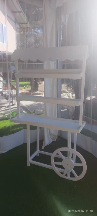 Carrito Candy Bar Blanco