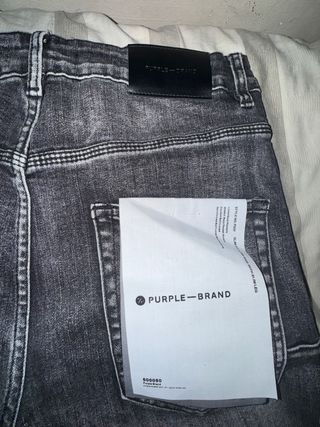 Jeans Slim Fit Grises Desgastados