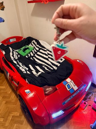 Cama Infantil Coche Rojo