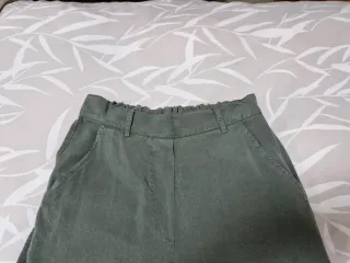 Pantalón fluido verde talla M