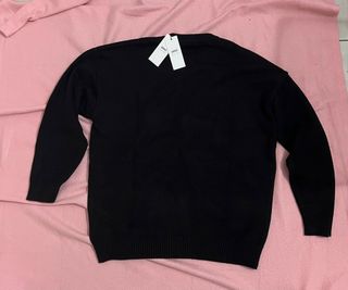Maglione Ami Paris nero cotone