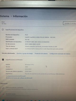 Torre PC Gaming Negra RGB MSI B360