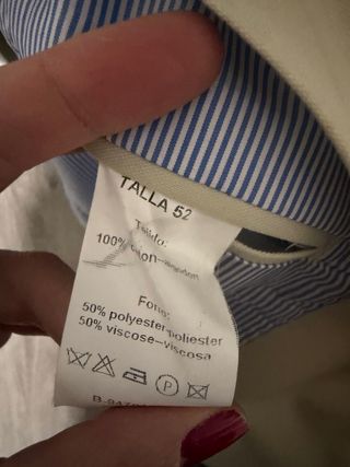 Americana crema Talla 52