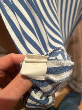 Camisa Zara rayas azul y blanca Talla S