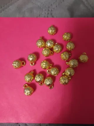 20 Botones Chaleco Fallero Dorados