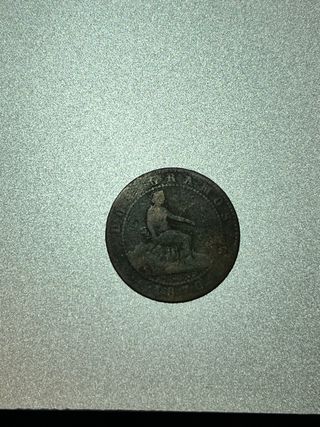 Moneda 2 Céntimos 1870 Dos Gramos