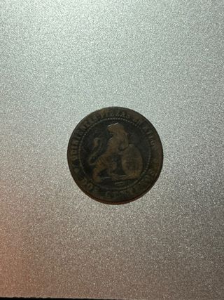 Moneda 2 Céntimos 1870 Dos Gramos