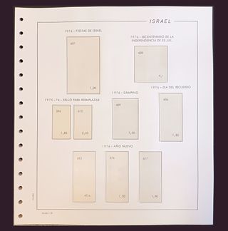 87 HOJAS de "ISRAEL" | FILABO, 1948 a 1976