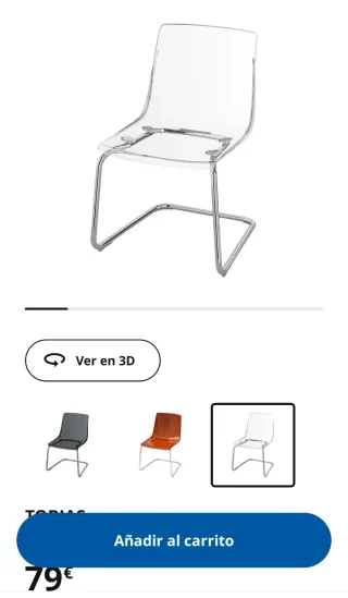 Silla Ikea Tobias Transparente