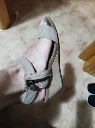 Sandalias Alpe Beige Cuña