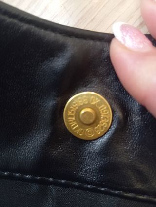 Bolso YSL Negro Piel Acolchado Dorado