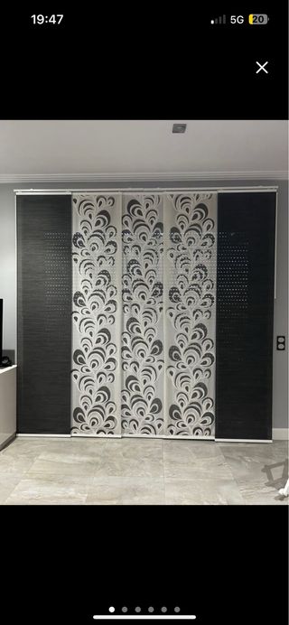 panel japonés puerta