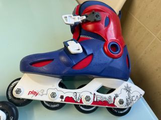 Patines Oxelo Rojos y Azules talla 34-36