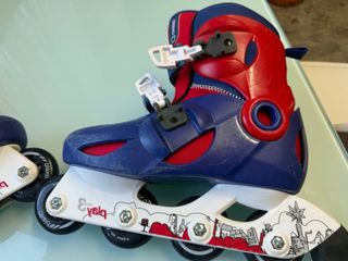 Patines Oxelo Rojos y Azules talla 34-36
