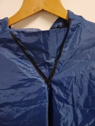Poncho unisex blu