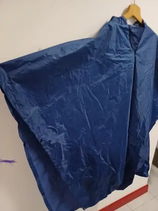 Poncho unisex blu