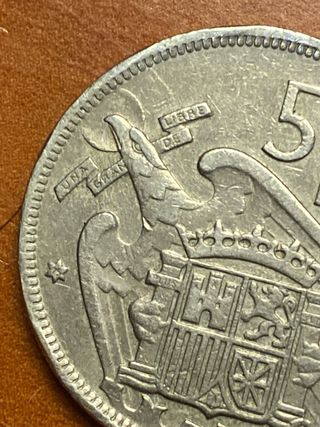5 Pesetas 1957 Francisco Franco Moneda