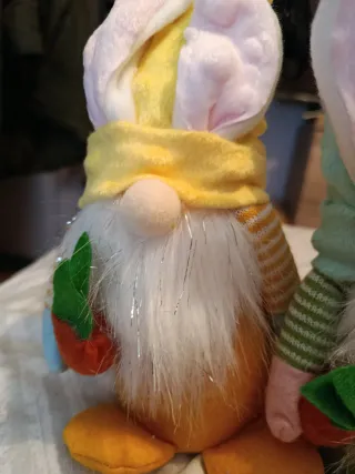 2 Muñecos Conejitos Pascua