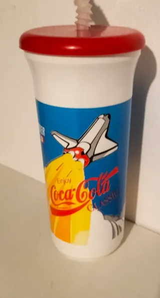 Borraccia Space Shuttle USA con cannuccia