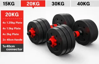 Mancuernas Ajustables 20Kg Set Completo