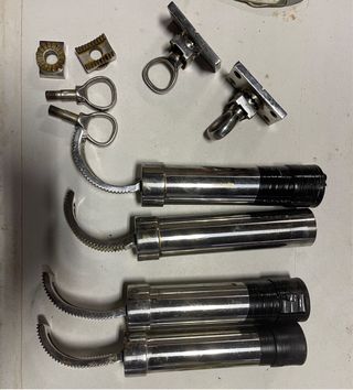 Cañeros de pesca para barco inox.