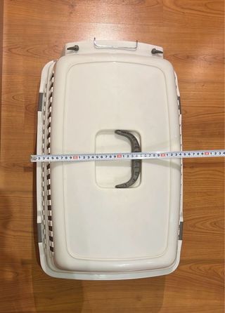 Transportín perro hasta 12kg color morado y blanco