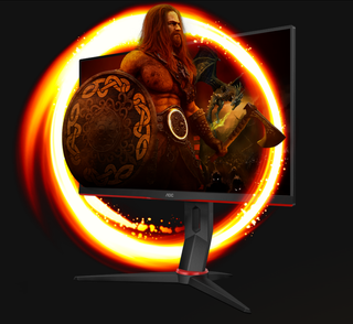 Monitor Gaming AOC 24G2UBK 24 Nero/Rosso