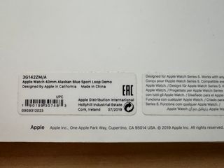 Apple Watch 40mm. Cinturino Sport Loop Blu Alaska