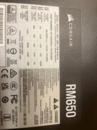 Fuente Alimentación Corsair RM650