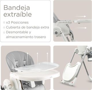 Trona de Bebe KÜB Evolutiva Compacta, Plegable,