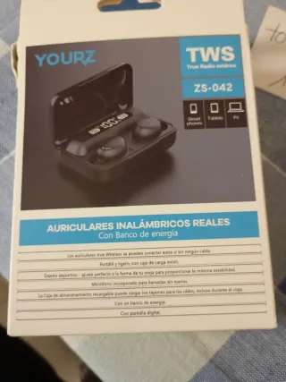 Auriculares Bluetooth YOURZ ZS-042 con Power Bank