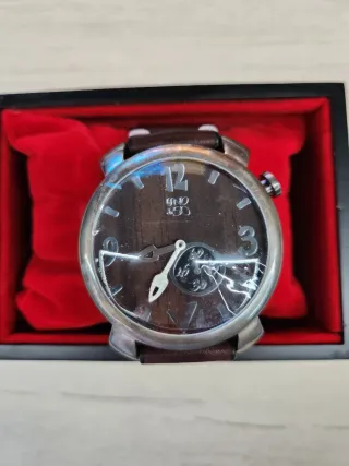 Reloj UNO de 50 Marrón y Plateado