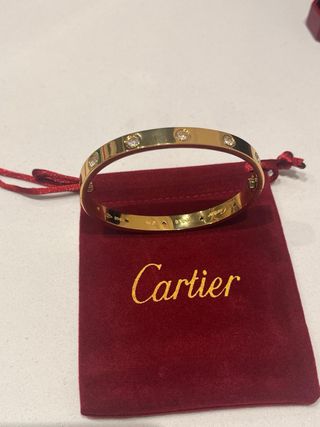 Pulsera Cartier Oro y Diamantes