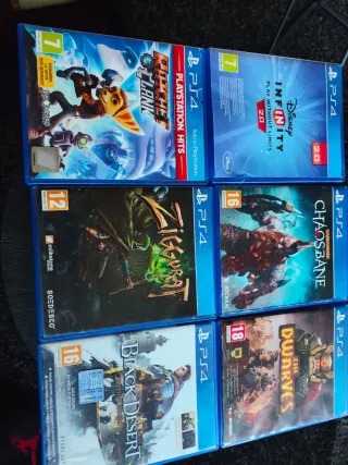 6 Juegos PS4 (PlayStation 4) Acción/Aventura/RPG