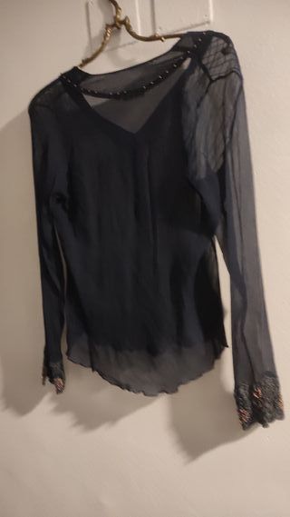 Camisa semi transparente