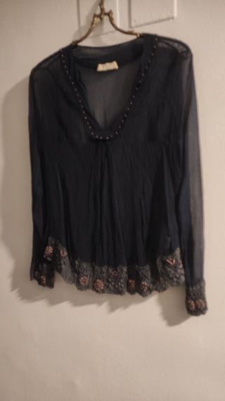 Camisa semi transparente