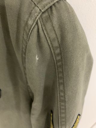 Parka Zara verde forrada talla XL