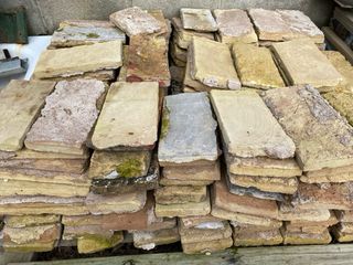 Lote de ladrillos toscos  antiguos