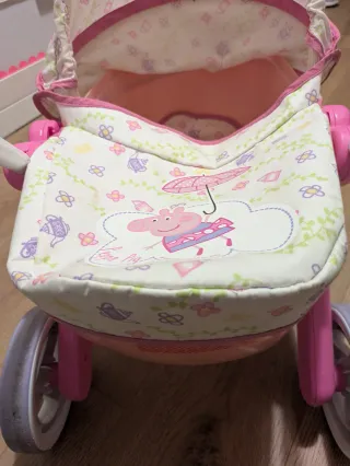 Carrito Muñecas Peppa Pig Rosa