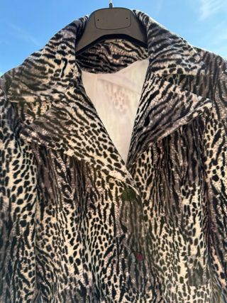 Cappottino peloso disegno maculato