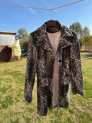 Cappottino peloso disegno maculato