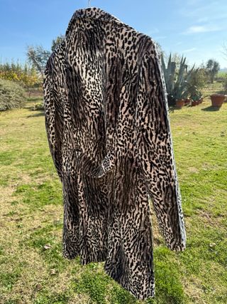 Cappottino peloso disegno maculato