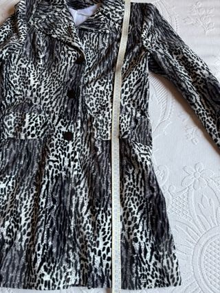 Cappottino peloso disegno maculato